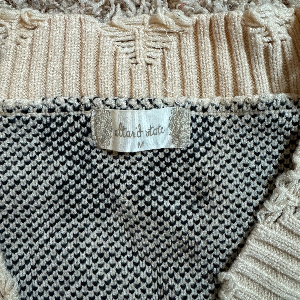 Altar’d State Distressed Daisy Sweater - Picture 3 of 3